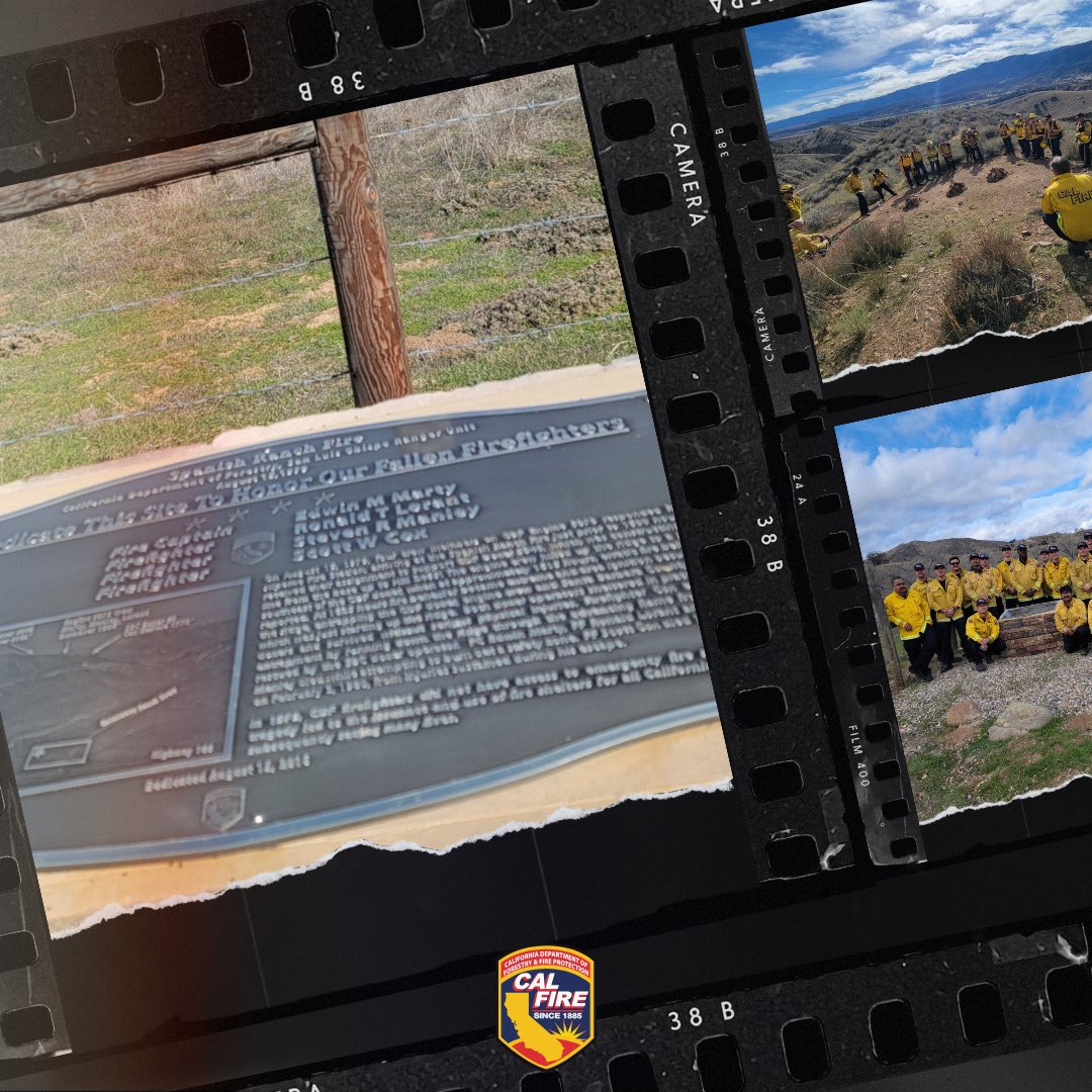 Today, 21 Company Officers from CAL FIRE-BEU took the opportunity to participate in a Lessons Learned Staff Ride on the 1979 Spanish Ranch Fire. A powerful tool to ensure our firefighters  become leaders of our department. #remembering #honoring #lessonslearned CAL FIRE
