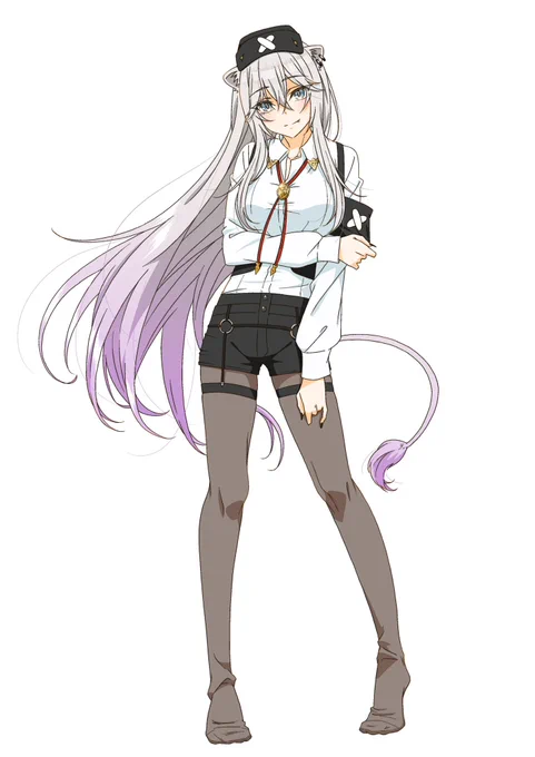 んおきたぁああああああああああ 今日もがんばる  今日は!!ししろんのこの服装やつ再掲絵!!