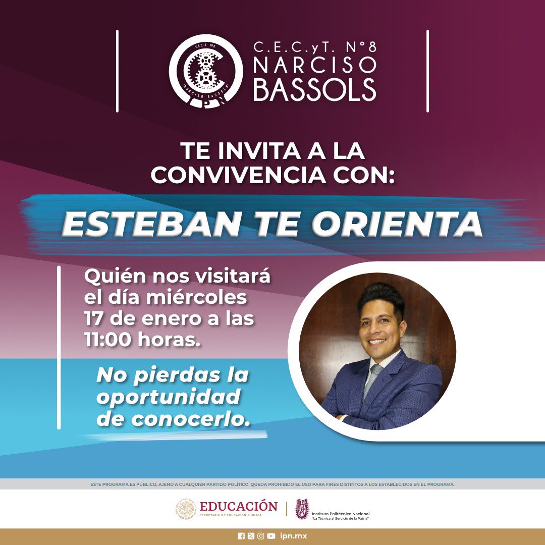 IPN_CECyT_08's tweet photo. Una experiencia inolvidable, acompáñanos mañana en el CECyT 8, entrada para todos los alumnos con su comprobante de inscripción 👍 https://t.co/sImQXpMiOU