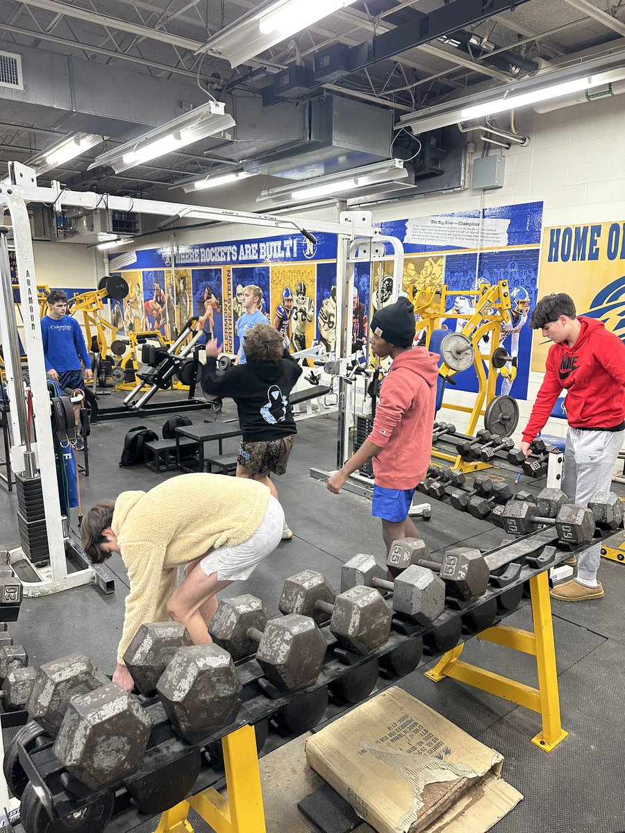 CneRockets's tweet photo. Work now, be great later!

Winter weights started up last week. Go rockets! https://t.co/vCaA1euK8x