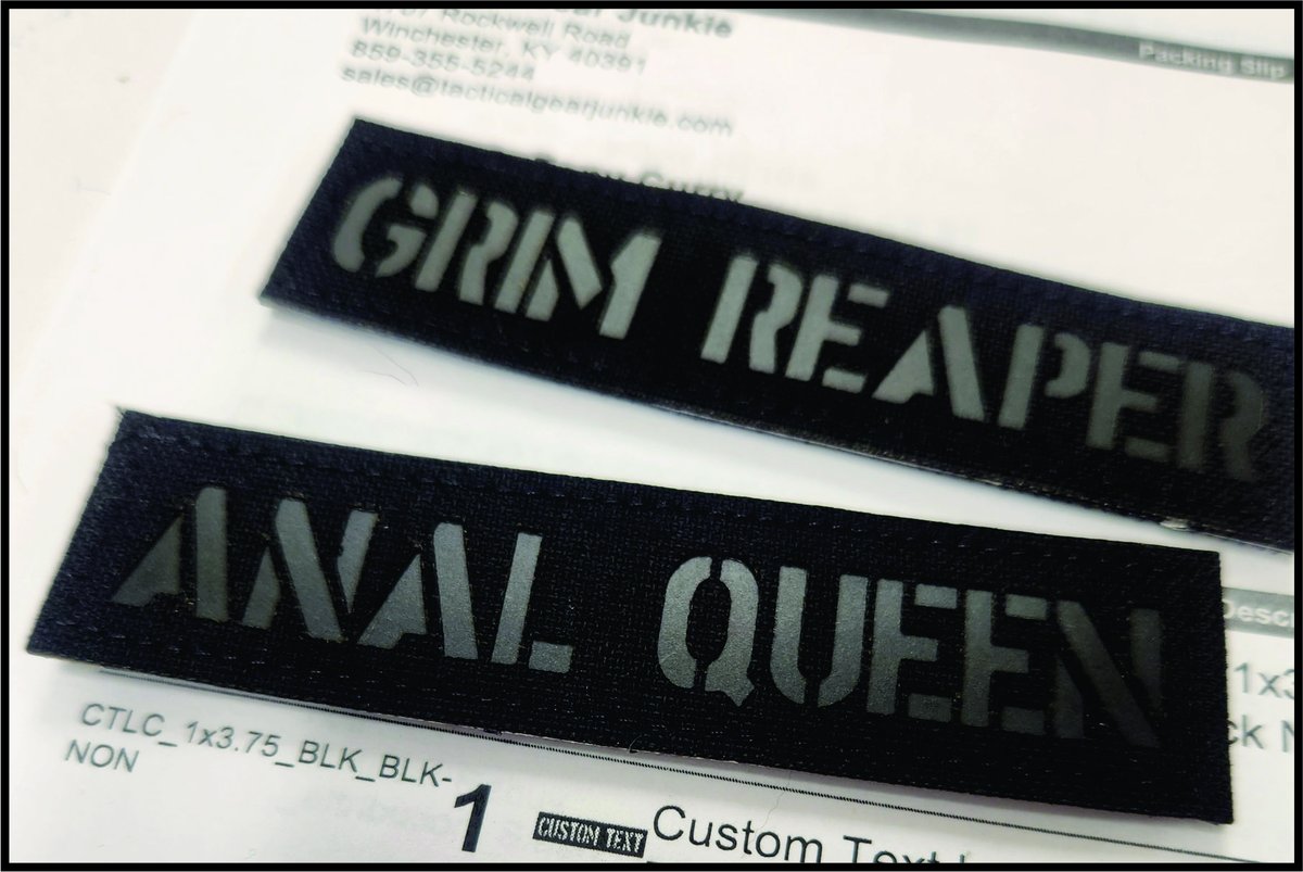 tacgearjunkie's tweet image. haha you guys crack me up! #Lasercutpatches