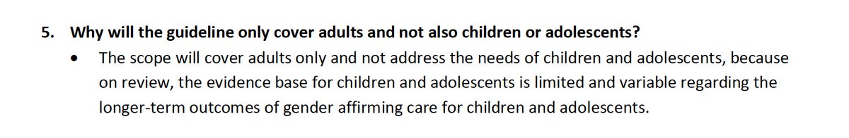 @WHO responded to public concern by extending comment deadline to Feb 2. WHO also clarified that it won't make any recommendations for children & adolescents due to limited evidence regarding long-term outcomes of affirmative care for youth. More below: segm.org/world-health-o…