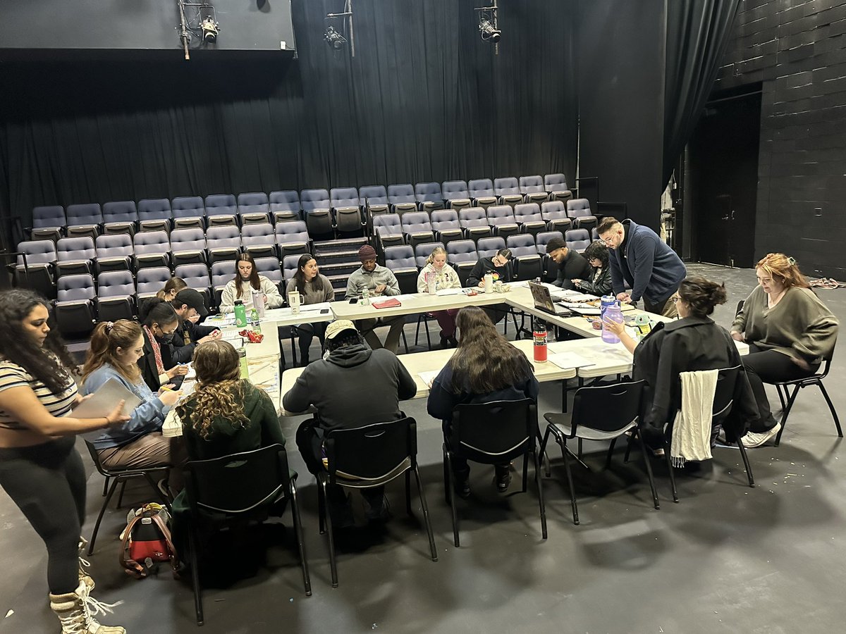 Day 1 of Pinocchio! ✔️. Check out some photos from the commedia dell’arte workshop led by our fabulous director Giovanni Marini and our first Pinocchio! read through! Stay tuned on Thursday morning for a look into our shops. 

#DeSalesUTheatreDept #theatre  #DeSalesUPinocchio!