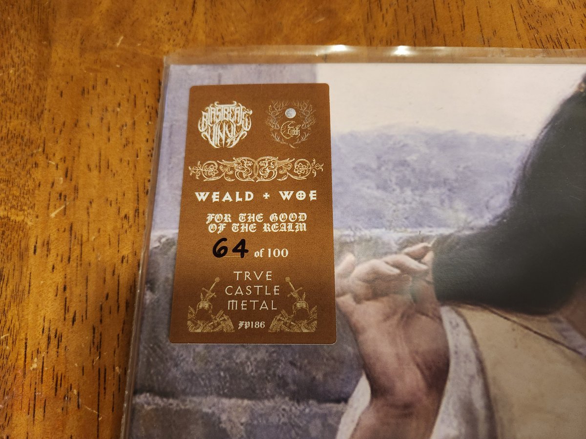 #nowspinning "For The Good Of The Realm" by Weald &amp; Woe. One of the absolute best albums of last year. An amazing job on the vinyl release by Blast Beats Vinyl and Fiadh productions. A phenomenal album. #wealdandwoe #forthegoodoftherealm #fiadhproductions #blastbeatsvinyl #vinyl