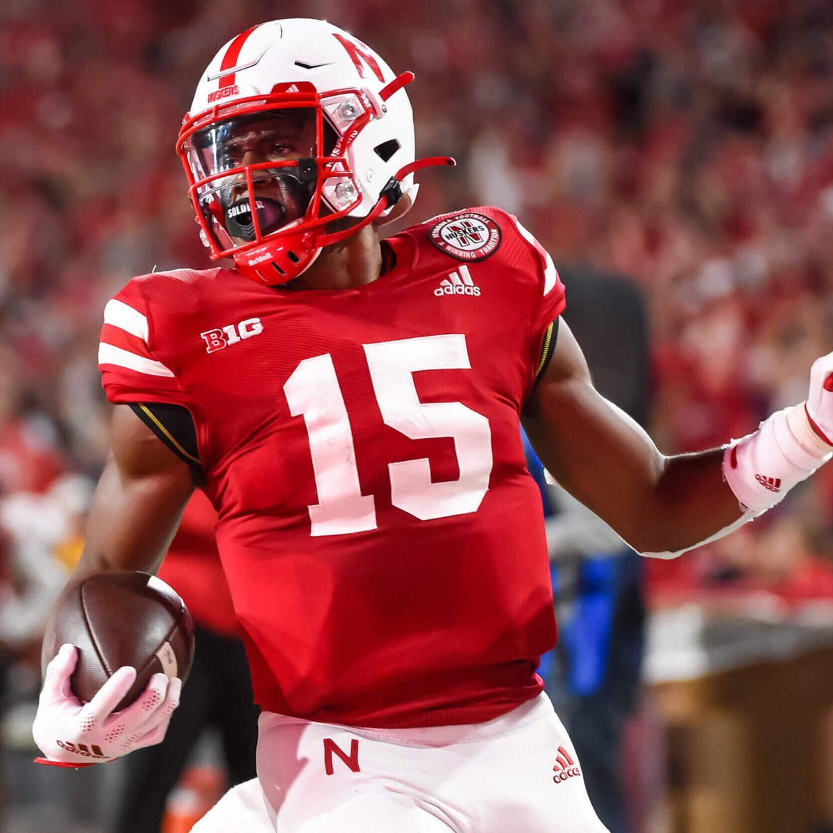 #AGTG After a great conversation with @GarretMcGuire I am honored to receive my
6th
D1
🅾️ffer to play football at the
@HuskerFootball! @CoachMattRhule @RivalsCole @MikeRoach247 @dctf @Coach_Satt @CoachCope23 @BByrd24 @FBCoachJSmith @Pistol_Pogue
@CoachUzzell @CoachB_John