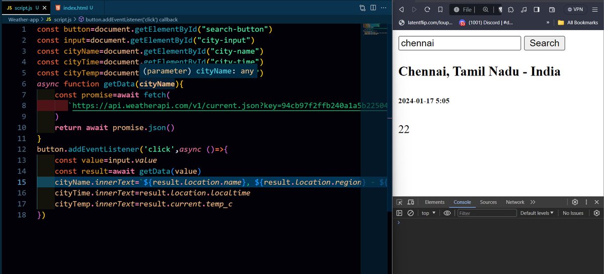 TridibGhosh_'s tweet image. 🌐 Just launched my latest project! 🚀 🌡️ Real-time weather details using the WeatherAppAPI! ⏰ Dynamic Date, Time, and Location display. 🌍 Explore global weather effortlessly.
#webdev #WeatherAppAPI #CodingProject #TechInnovation #DevShowcase
