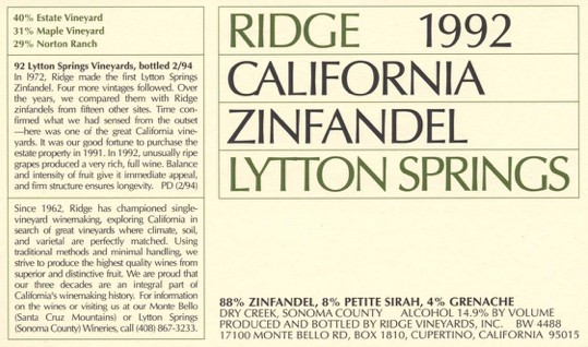 RidgeVineyards's tweet photo. This was followed in 1966 by the first #Geyserville zinfandel. #LyttonSprings, in Sonoma County, became part of the Ridge Vineyards estate in 1991.

Read more about our storied #history, including more about the founding partners and our historic #vineyards, on our website. https://t.co/XUAxKAEwP6