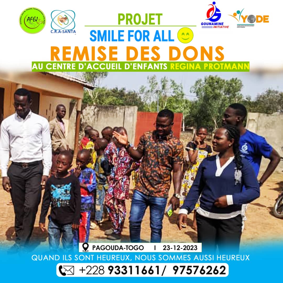 Le 23 décembre 2023 à l'orphelinat Regina PROTMANN de Pagouda. Merci aux généreux donateurs et aux partenaires. Nous l'avions fait grâce à vous 💖
#actionhumanitaire
#engagementsocil
#femmeleader