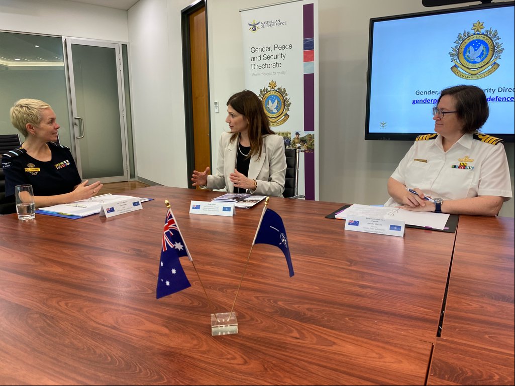 We will continue to work with our allies & partners to progress the Women, Peace and Security agenda in 2024. Last year included a visit from @NATOWPS Special Representative @irenefellin where she held meaningful discussions with #yourADF on regional engagement & outreach.