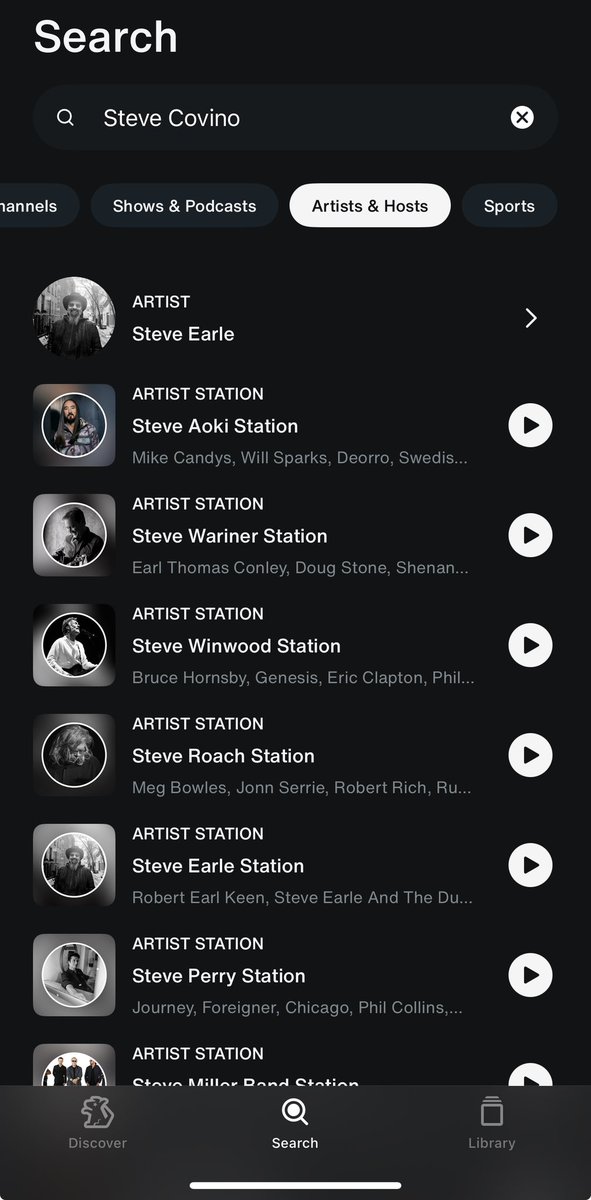 frobie's tweet image. Hey @SIRIUSXM @SiriusXMTurbo @OzzysBoneyard  how come when I search for @stevecovino in the app he doesn't show up? I get someone named Steve Phillips. Fix the app.