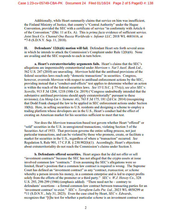 KatieePCrypto's tweet photo. BREAKING: The SEC responds to Richard Heart,

They’re in disbelief about the fact they will lose!

Claiming he misappropriated 0.8% of funds. 

Can’t wait for them to realise a retired Billionaire didn’t use any money to buy luxury items!  

Their case is weakening

Anon MUST READ: Uniswap is exposed in this court document as being an American platform.

#CancelUniswap they are NOT our friends. #PulseX is real DeFi. It doesn't track user data!

P.s The amicus brief with 43,000 signatures SHOWS MOST of the people who signed are outside of the US. The SEC claims hold NO ground. No evidence to support their claims.

We will win!

$HEX #PulseChain