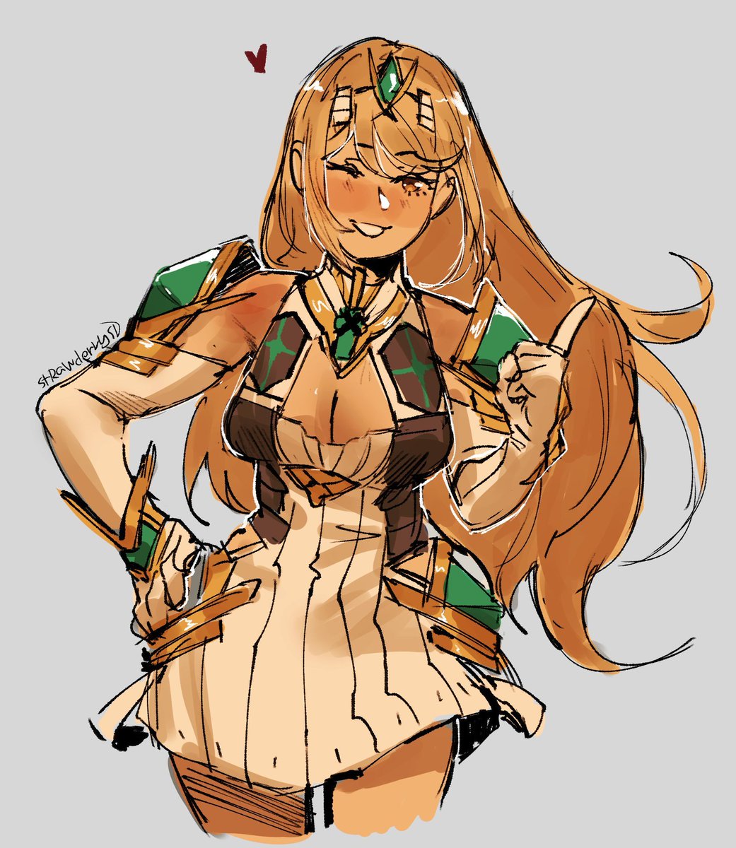 ヒカリ(ゼノブレイド2) 「Commission for  」|strawderryst | COMMS OPEN | available slots 1/5のイラスト