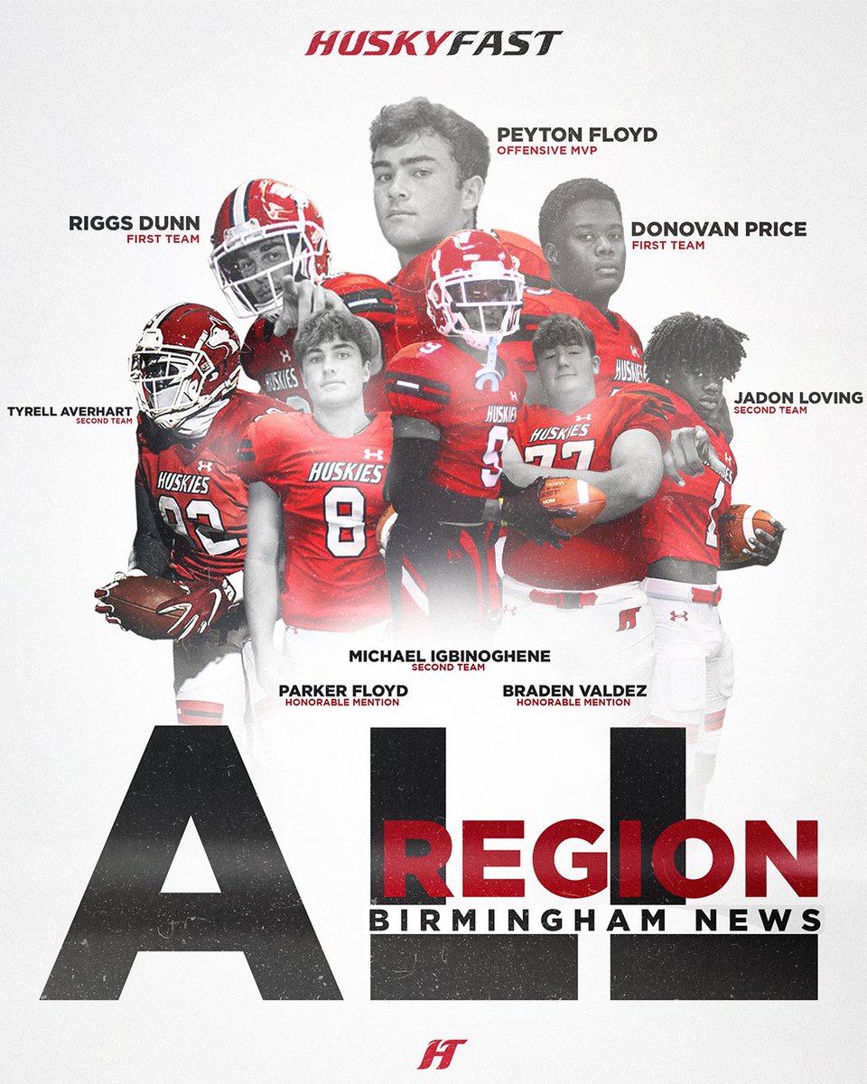 Congratulations to our Huskies on being named to the AL.com Birmingham News All Region Team!