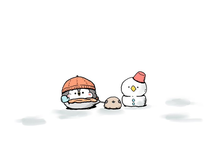 「誰もいない 雪だるま」のTwitter画像/イラスト(新着)