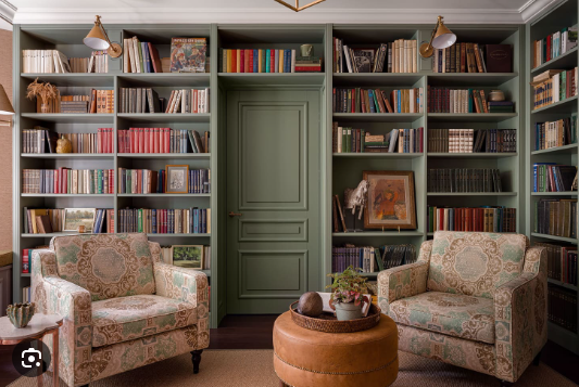 Modern American homebuilding needs to bring back the library...a room with very few windows (sunlight is bad for books) and lots of cozy places to sit with every wall covered by built-in shelves, a room designed to hold books & encourage reading. Too few of us read.