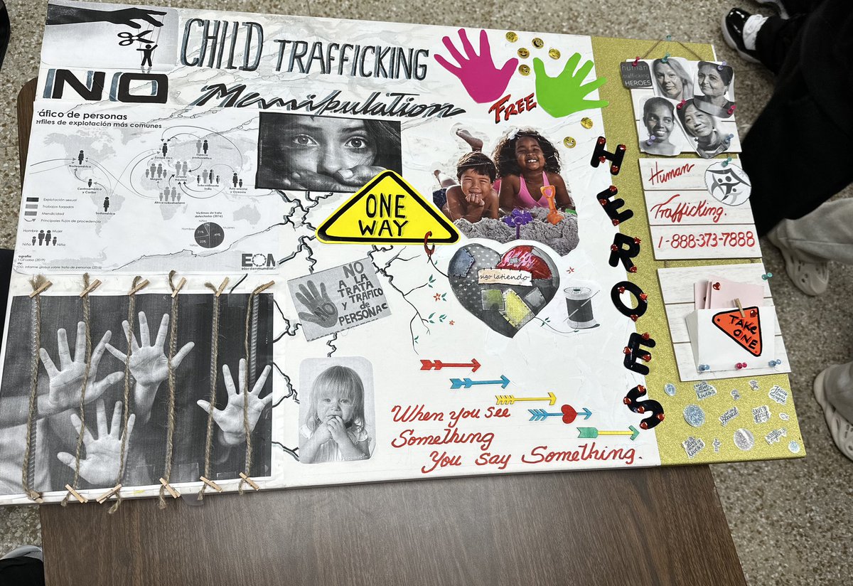 SouthridgeMiami's tweet image. Our thanks to @KristiHouseCAC for providing our Spartans w/ an informative Zoom session to kick off to Human Trafficking Awareness Month - ck out the amazing art work & learning responses our students created #StopTrafficking #NotForSale305 #WearBlueDay