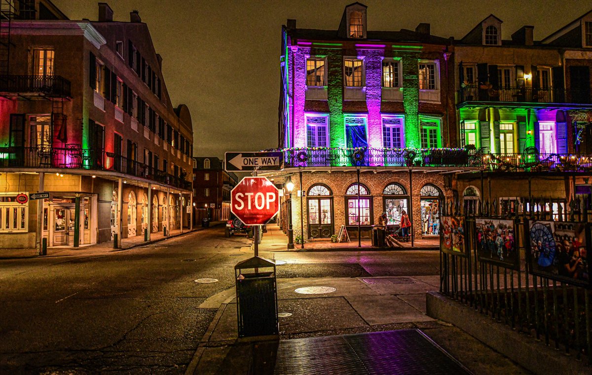Stop sign, Barracks and Decatur, New Orleans