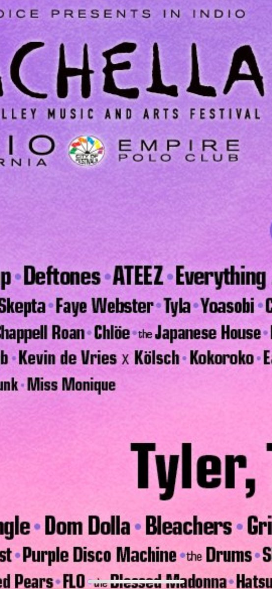 dejavuseonghwa's tweet photo. uhhh hello?? Coachella?? https://t.co/R19YPO6Tpy