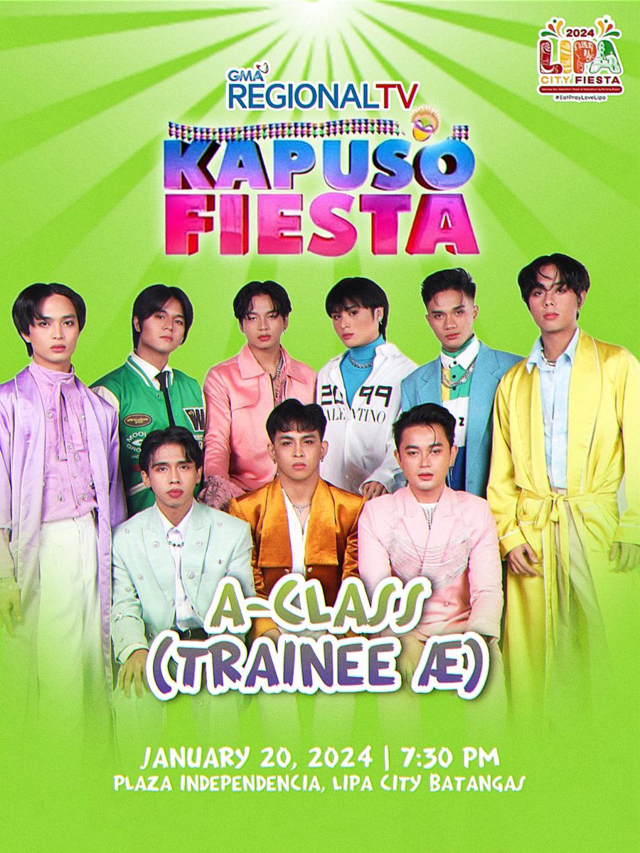 eimyhel's tweet photo. TRAINEE Æ (A-CLASS &amp; PROJECT Z) Will be performing at the KAPUSO FIESTA on January 20, 2024 in Plaza Independencia Lipa City Batangas

@asterisk_ph @traineeaeofc 

#AsteriskTrainees https://t.co/dwxgmcEl3r