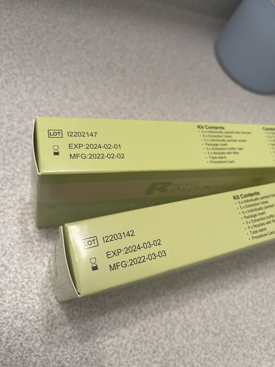 SheldonPeddle's tweet image. COVID TEST EXPIRY
By chance I just noticed the expiry dates are quickly approaching for Covid test kits I have.  This includes the kits distributed by government. If you have kits at home you may want to check the expiry dates.