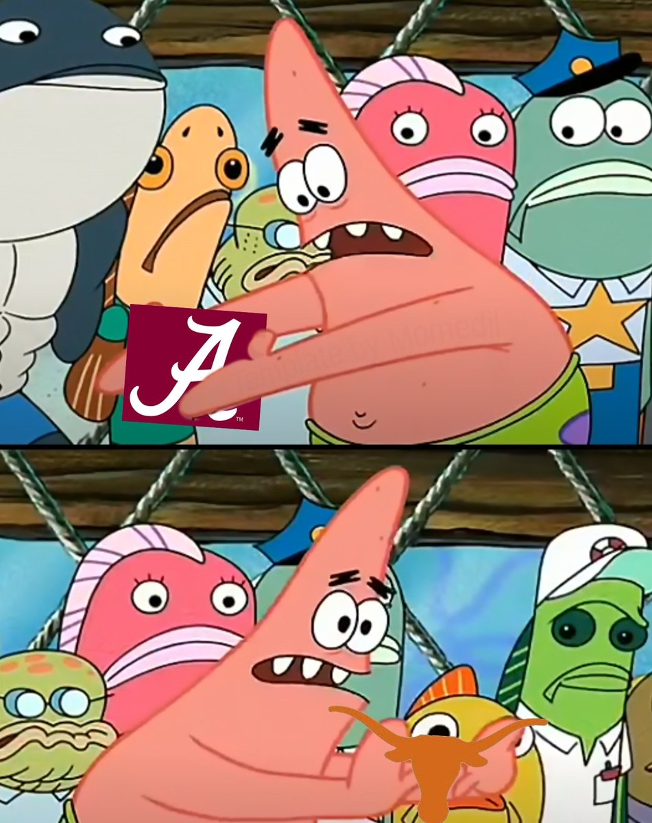 CFBMemes's tweet photo. @Hayesfawcett3 @on3 @CoachSark @isaiahbond_ @ColinSimmons__ @silasbolden_ @treyyymoore @MatthewGolden_2 @Andrewmukuba2 @_jayythegreat_ WHAT IF WE TAKE THE ALABAMA FOOTBALL TEAM, AND MOVE IT TO TEXAS?! https://t.co/q2VPsdcmXE