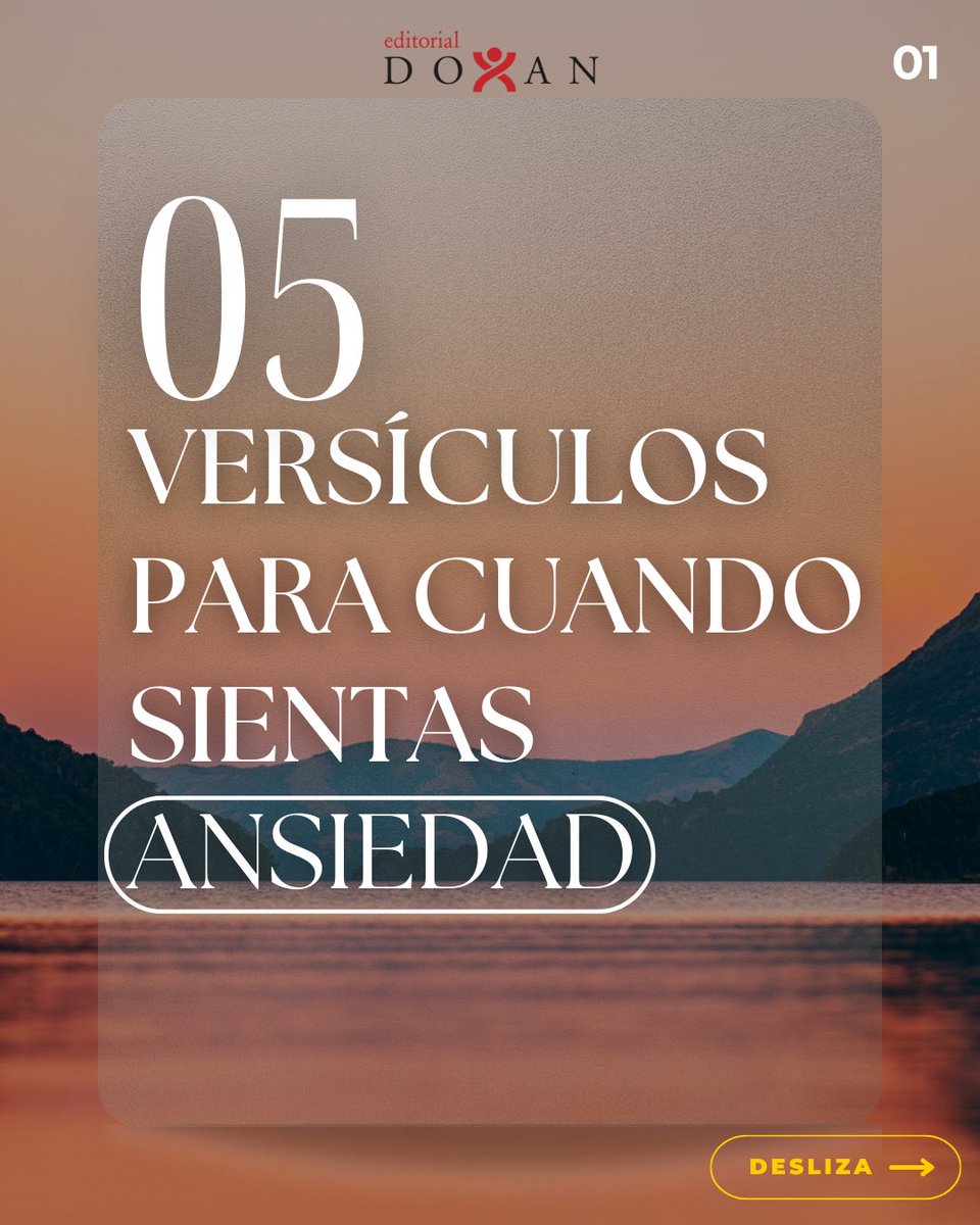 DoxanEditorial's tweet photo. Estos versículos ofrecen consuelo y promesas de la presencia y cuidado de Dios en medio de la ansiedad.

Al confiar en Él, podemos encontrar paz y fortaleza para enfrentar cualquier situación. 💪🏼

¡No te desanimes, Dios está contigo! 🙏🏻

Si así lo crees, dale like a este post. 😉 https://t.co/1CGlbiURnJ