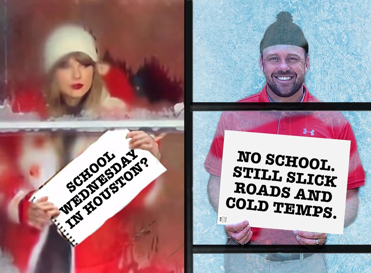 HoustonMOTigers's tweet photo. Here's the answer to the question everyone is asking...

Out of an abundance of caution due to slick roads and continued cold temperatures, school will be dismissed Wednesday, Jan. 17. https://t.co/6rfdXgwVW5