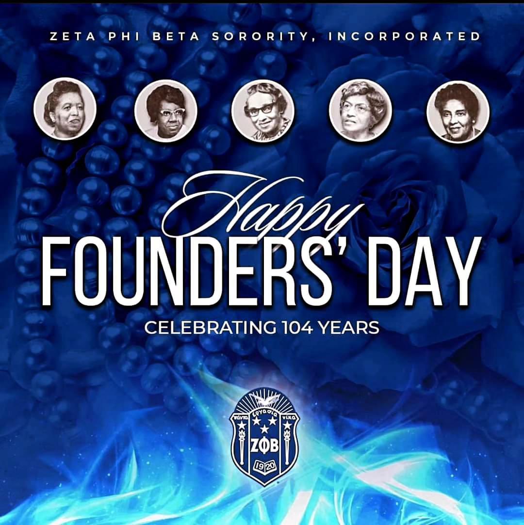 Zzzzzzzphi!!! Happy Founders’ Day Sorors. Hope you had a “dovely” day. #FinerWomanhood #ZetaPhiBeta