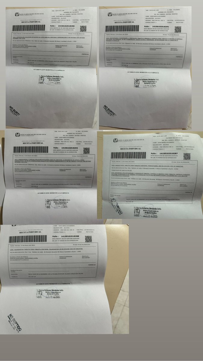 RubenOrtegaM's tweet photo. Estás son las SUPERMENTIRAS de la SUPERFARMACIOTA de @lopezobrador_ @Tu_IMSS @IMSS_BIENESTAR @imssjalcontigo  desde el viernes 12/01 NO HAY, NO HAY… @zoerobledo @Claudiashein es de
Una persona de 74 años con Alzheimer, fracturada y más ! @MorenaSenadores @4TMorenaJalisco https://t.co/kjIXofR8m5