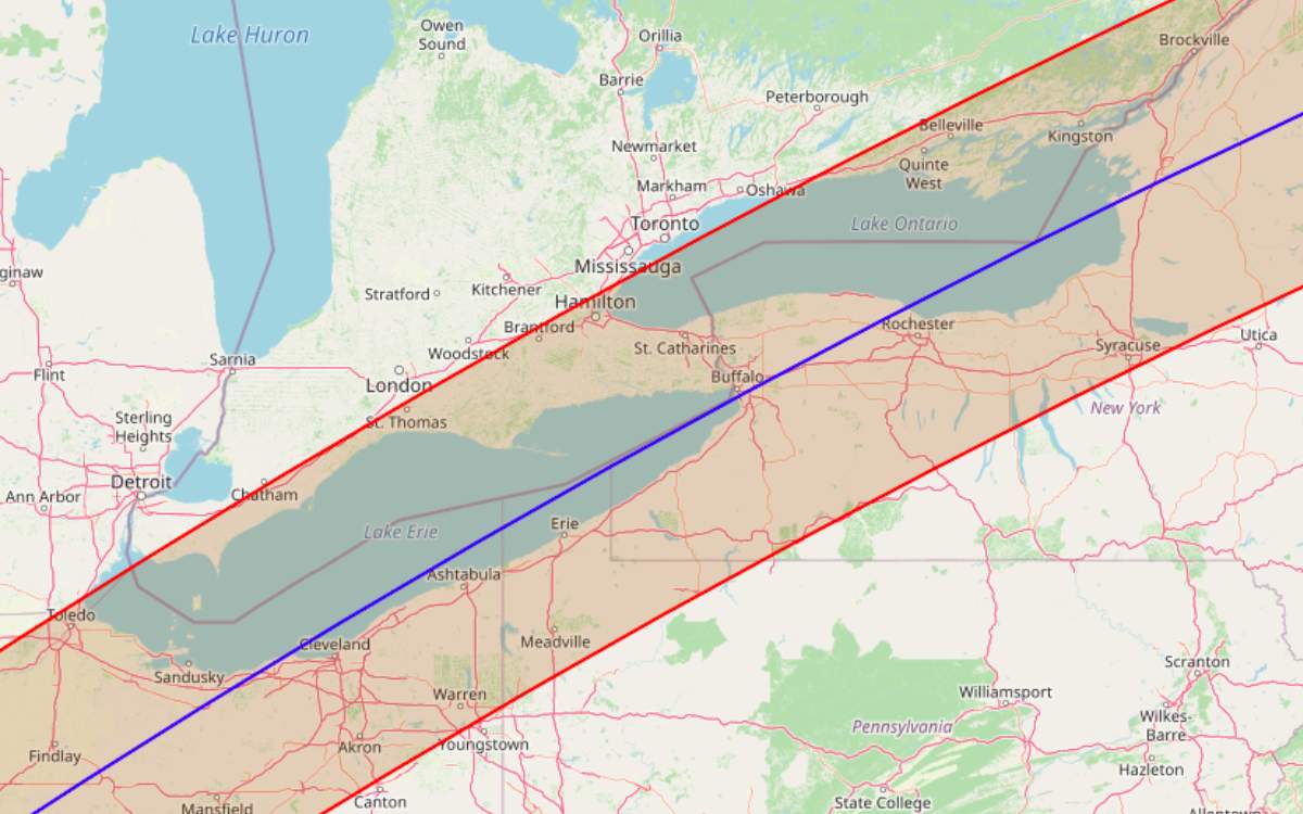 SAVE THE DATE...April 8th, that is! The total solar eclipse is coming to Ontario & I made a list of all the best spots to see it ⬇️ ontariohiking.com/solar-eclipse-… The total solar eclipse will NOT be viewable in Toronto, but it's only a short drive to many nearby cities & towns.