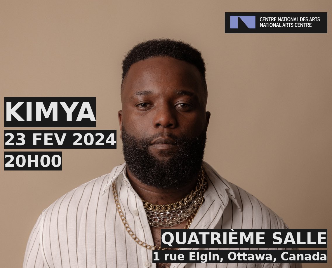 🎤 CONCERT : Kimya <a href="/kimyamusik/">kimyamusik</a> de retour à la Quatrième Salle du Centre National des Arts <a href="/CanadasNAC/">National Arts Centre</a> 🎉

🗓️ C’est ce 23 Février 2024 à 20h
🎫 Billets et informations : nac-cna.ca/fr/event/35616

🎊 Venez nombreux !

Crédit photo : Phil Larivière

#musique #concert #ottawa #canada