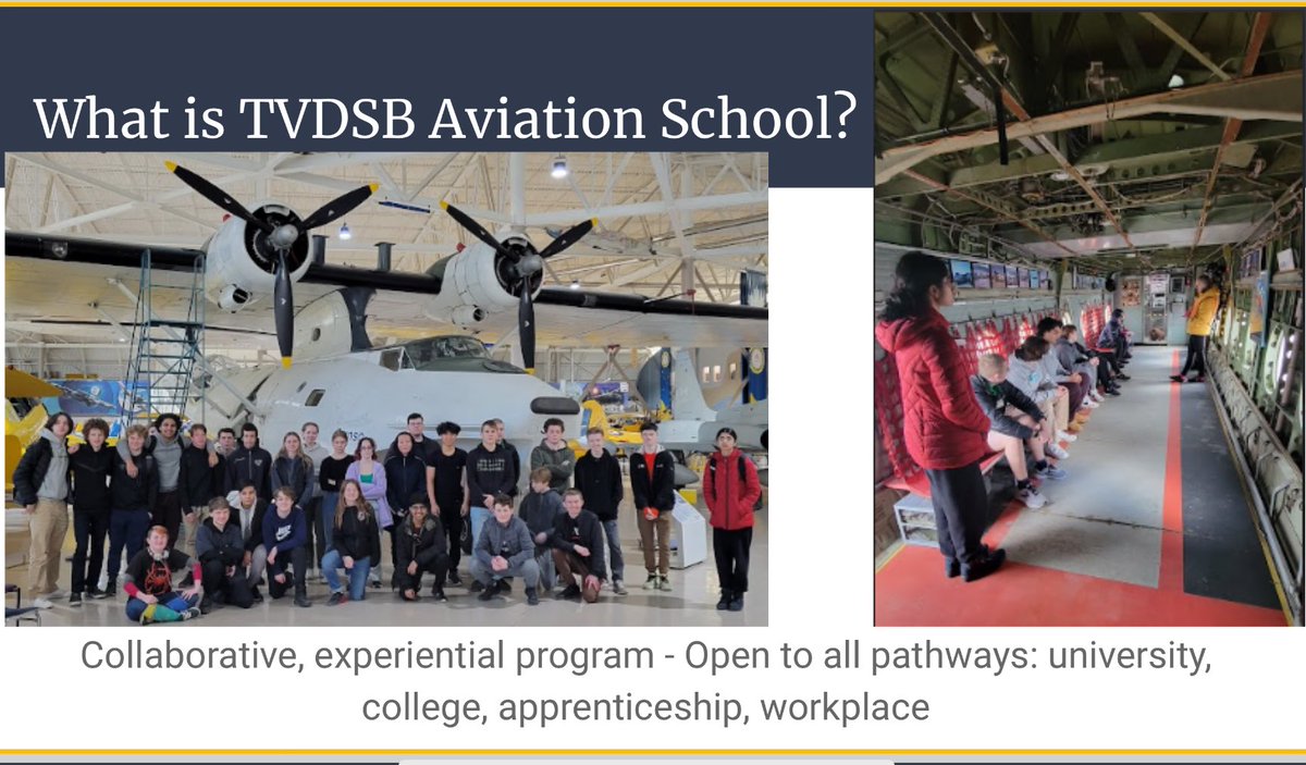 Don’t miss the NEW SHSM Aviation School diploma opportunity! <a href="/tvdsbaviation/">TVDSB Aviation School</a> will share how to apply to start in Grade 11 or 10 virtually on Jan 17 at 7pm. Link will be shared here sites.google.com/gotvdsb.ca/mon… please help us share this unique <a href="/tvdsb/">Thames Valley DSB</a> program.