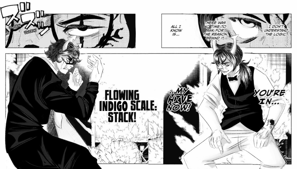CodakkSometimes's tweet photo. day 28, indigo blood manipulation https://t.co/yxeKJ6s5oS