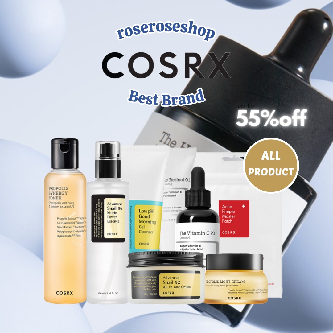 roseroseshop's tweet photo. #COSRX #SALE #COSMETICS 
ROSEROSESHOP BEST BRAND SALE!!
「COSRX」all products up to 55% sale.
❤️https://t.co/2ofHEBGIGb
⏰From January 17th to 24th⏰

Check out popular products such as propolis line and high-content vitamin serum. https://t.co/EdfZAolKAa