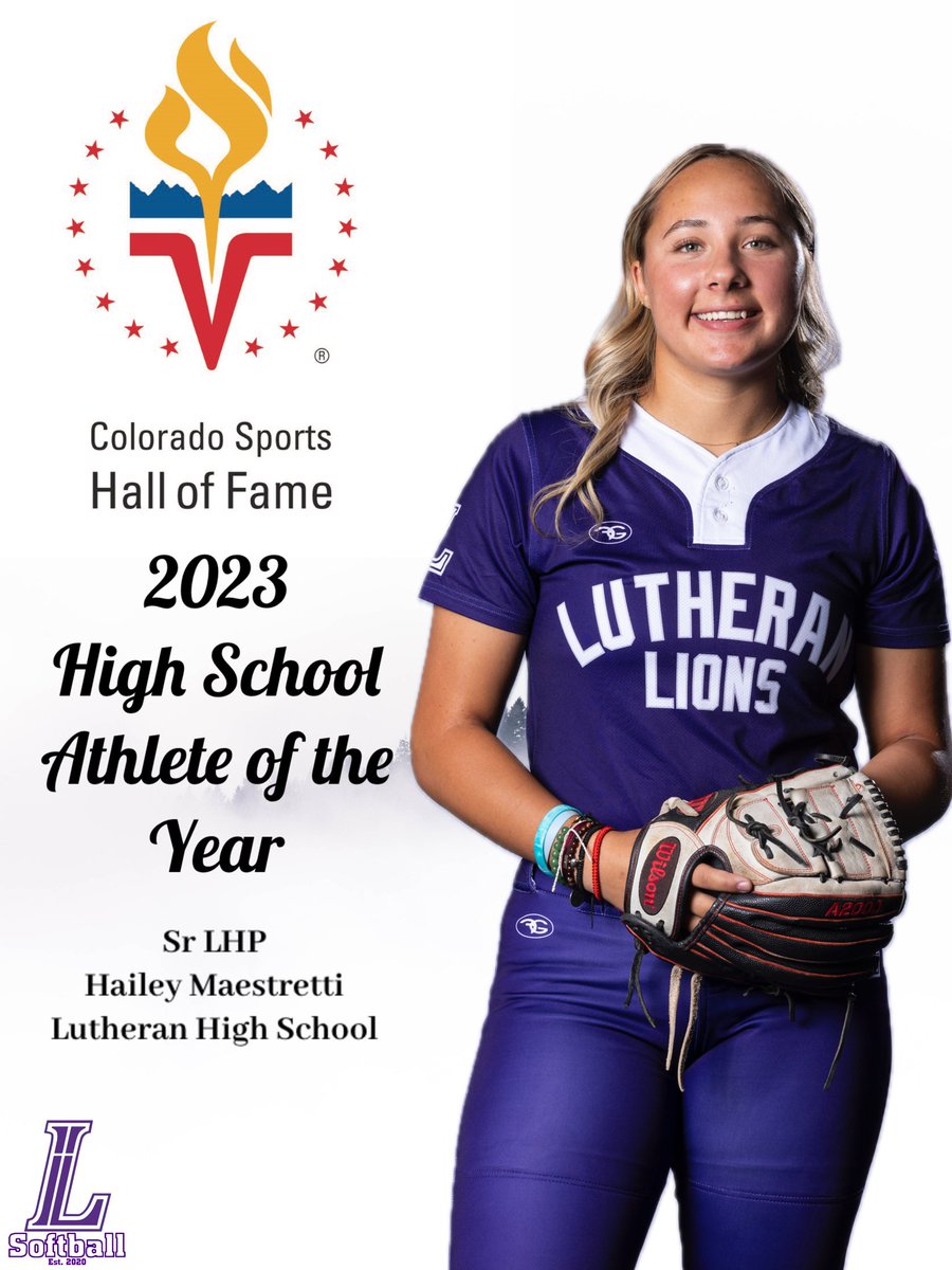 WOW! I was blown away today to learn I was selected as one of the High School Athletes of the Year for the Colorado Sports Hall of Fame! What an honor! Thank you from the bottom of my heart! I have been truly blessed! @COSportsHoF @LHSparkerSports @Utah_Softball @CHSAA @18uSmith