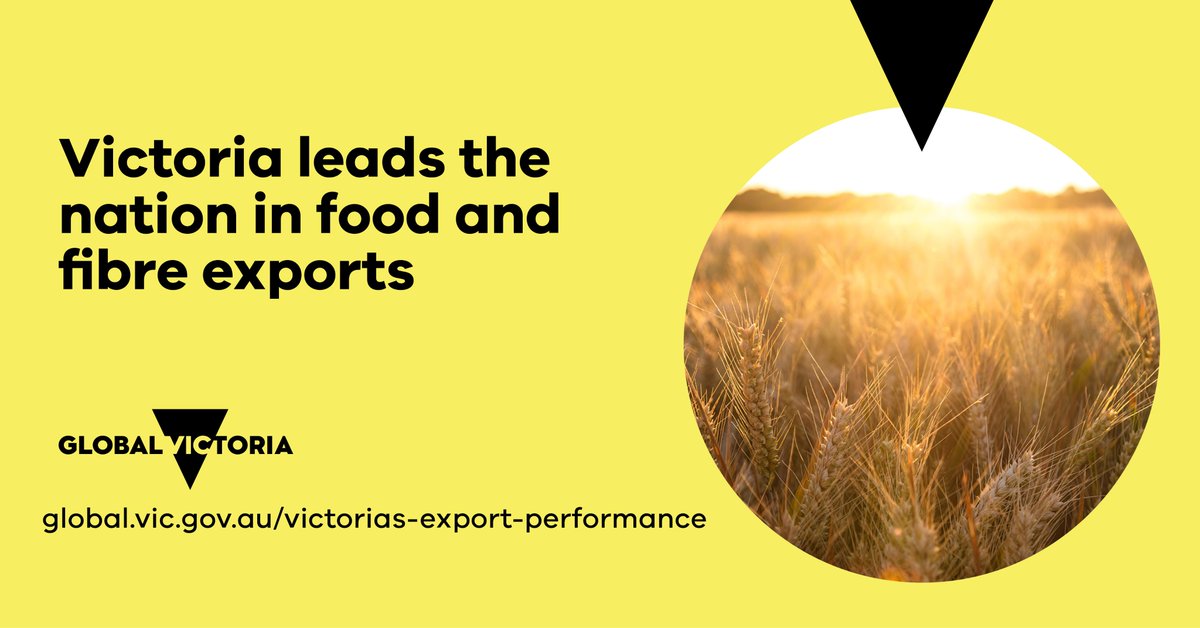 🏆Exciting news for Victoria! According to the 2022-23 Victorian Food & Fibre Export Performance Summary, Victoria has maintained its position as Australia’s leader in premium food & fibre exports. Get the full report here: global.vic.gov.au/victorias-expo… #GlobalTrade #VictoriaExports