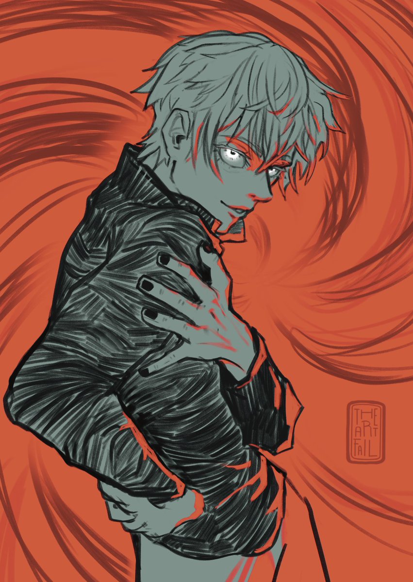 FailX14's tweet image. Shaking. Crying. Throwing up.

(Pinterest references used)
#jjkfanart #SuguruGeto #satorugojo