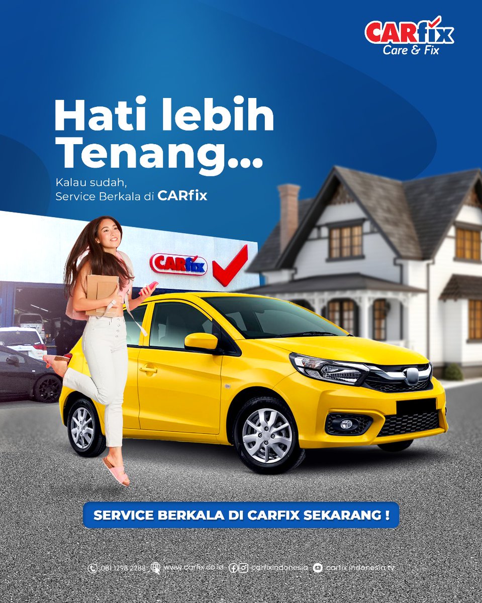 dellanadiap's tweet image. Ayo cek kapan terakhir kamu Service Berkala untuk mobilmu, ada banyak manfaat dari Service Berkala di CARfix ! 🚗 🚙 

Ada banyak Promo pastinya, Cek di profile akun CARFix Indonesia !

Booking Service Wa : 081-1298-2288 

#CARfix #CARfixIndonesia
#ServisMobil #BengkelMobilModern