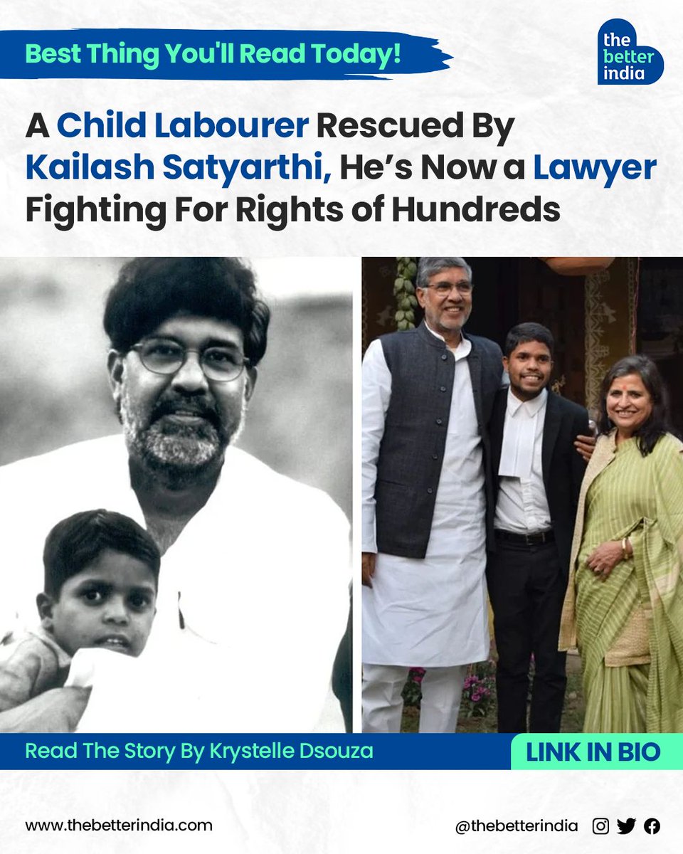 Six-year-old Amar Lal from Rajasthan lived a routine dictated by the nomadic lifestyle of the Banjara tribe, moving from quarry to quarry for labour with no regard for the calendar. 

#ChildRightsAdvocate #EndChildLabor #TransformingLives #EducationForAll