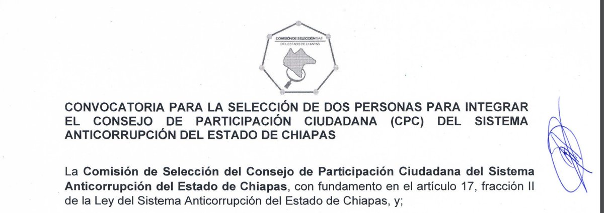 CpcChiapas's tweet photo. 📌La Comisión de Selección del  @saechiapas  emite convocatoria para ocupar vacantes del Consejo de Participación Ciudadana del #SAECH #NoTeLoPierdas
 
https://t.co/EEDV0QbRb4
https://t.co/cmBf2275v0

#ChiapasSinCorrupción
#SomosAnticorrupción https://t.co/Nty217s2pZ