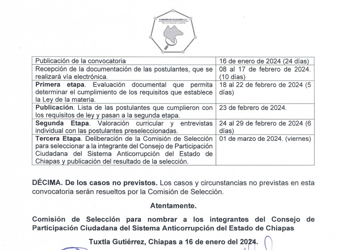 CpcChiapas's tweet photo. 📌La Comisión de Selección del  @saechiapas  emite convocatoria para ocupar vacantes del Consejo de Participación Ciudadana del #SAECH #NoTeLoPierdas
 
https://t.co/EEDV0QbRb4
https://t.co/cmBf2275v0

#ChiapasSinCorrupción
#SomosAnticorrupción https://t.co/Nty217s2pZ