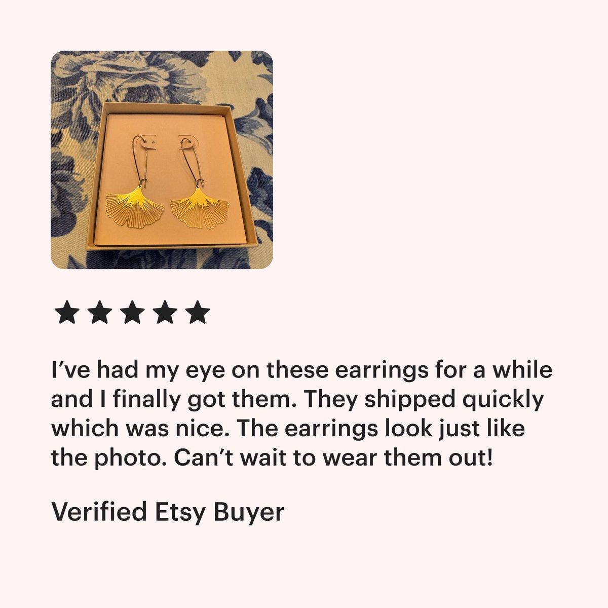 Thanks for the kind review ✨ bobbydazzlersjewelry.etsy.com #bobbydazzlers #giftsforher #etsygifts #bobbydazzlersjewelry #craftbizparty #mhhsbd