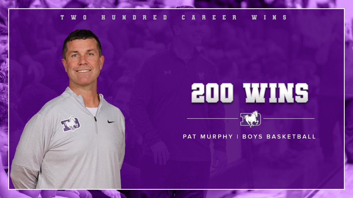 With tonight’s @SFDBball victory over Worthington Kilbourne, Head Coach Pat Murphy earned his 200th Career Win (101st at DeSales)!!! Congratulations on 2️⃣0️⃣0️⃣❗️