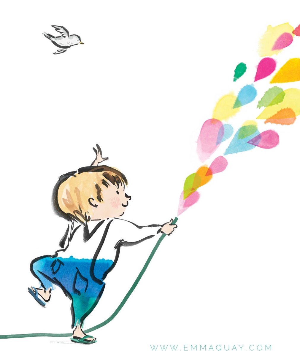 EmmaQuayBooks's tweet photo. Completing the picture. 💦  Someone’s doing a spot of colouring in… from the back cover! 🌈
#HappyAllOverbook #emmaquay @HarperKidsOz #April2024 https://t.co/Ji0LUEhwzV https://t.co/RyiDO9evTf