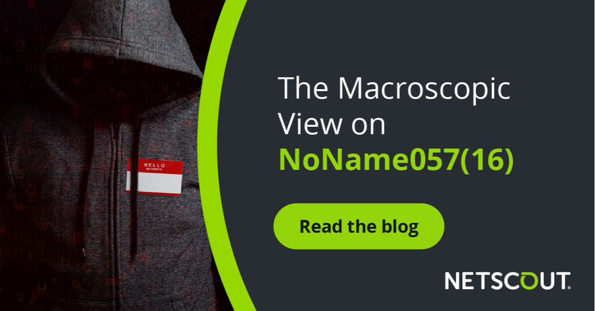 Dive into the world of NoName057(16), a prolific DDoS threat actor with geopolitical motives.  Uncover their use of custom malware, DDoSia attack tool, and innovative gamified recruitment. @NETSCOUT @ASERTResearch bit.ly/3O7VUVn