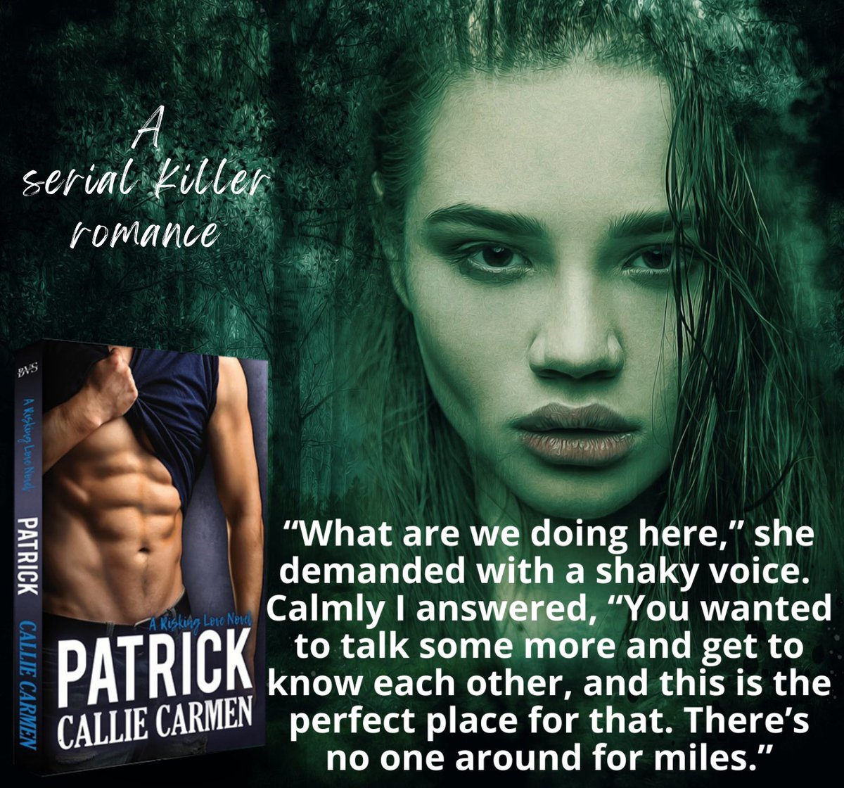 ⭐️⭐️⭐️⭐️⭐️ Review: 'Patrick's smart, sexy, respectful, & not to mention hot! I enjoyed the suspense in the plot, which kept me on my toes, & the steamy scenes put my phone on fire!' amzn.to/2D2BJFF #RomanticSuspense #thrillerbooks #sereialkiller #Romance #romancebooks