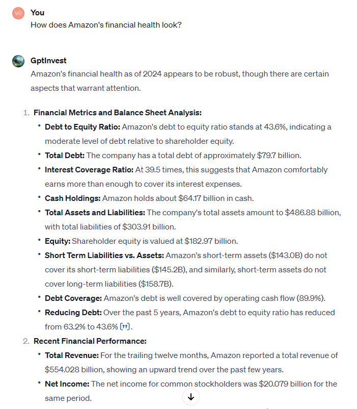 GptInvest_ai's tweet photo. Here is an example of our potential GPT Invest ChatBot application. Check it out yourself https://t.co/6HR4OFsUQn
#ChatGPT #GPtinvest #chatbot #gptbot #AI #openAI #Analytics https://t.co/k1o4sORdOA