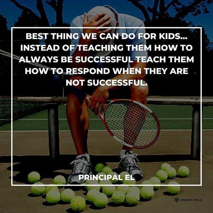 EHSTennisDawgs's tweet photo. Strive for success always.. but champions are made from how they respond to their failures https://t.co/BCGU41UDby