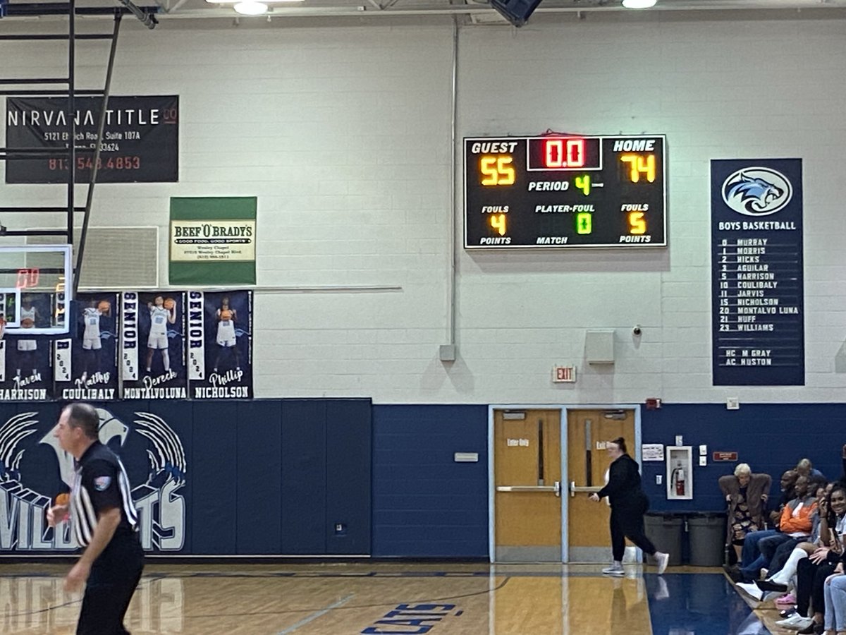 Wildcats defeat Bulldogs Varsity Basketball 74-55