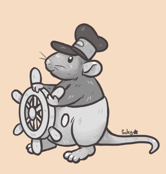 I had to do it ~  #steamboatwillie #ratart